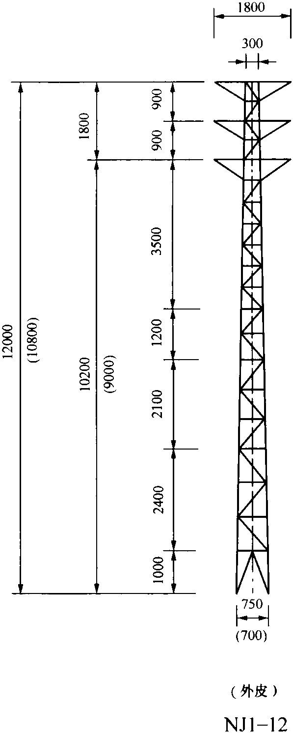 14-57 10kV NJ1轉(zhuǎn)角塔